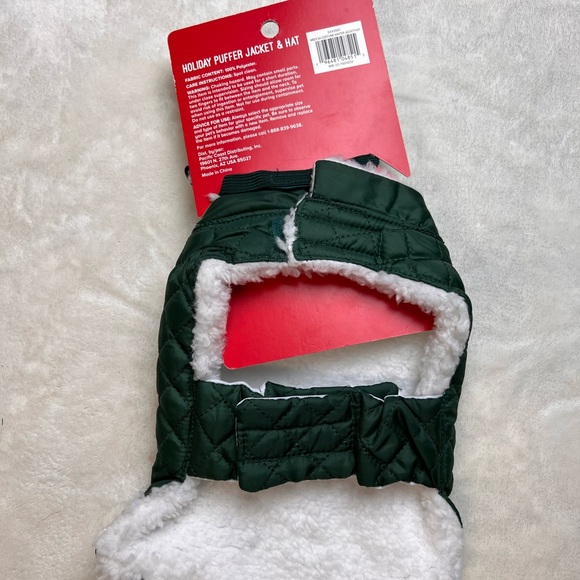 Merry and Bright Holiday Puffer jacket for small animals - Picture 6 of 6